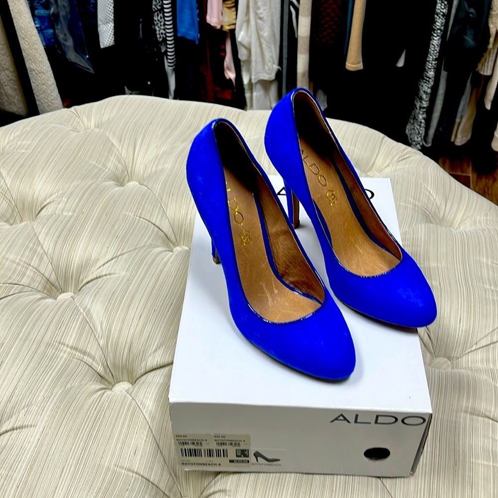 Aldo heals worn once size 6 very good condition